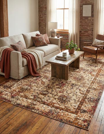 Beige Cream Saturn Rug