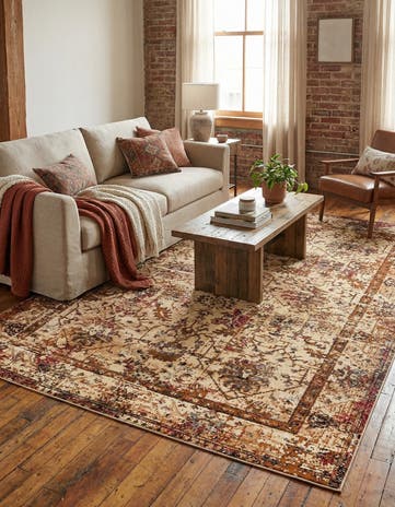 Beige Cream Saturn Rug