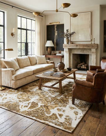 6' 2 x 9' 10 Hand Knotted Ultra Vintage Persian Wool Rug