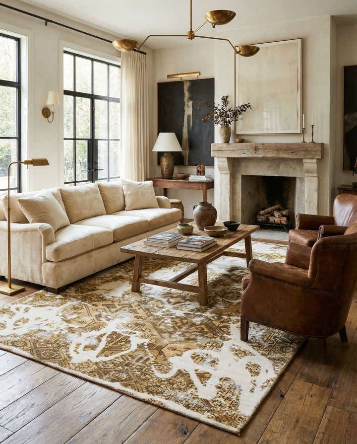 6' 2 x 9' 10 Hand Knotted Ultra Vintage Persian Wool Rug