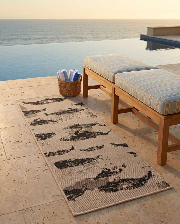 2' x 5' Easy-Clean Coastal Indoor / Outdoor Runner Rug