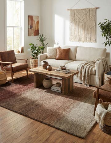 4' 3 x 5' 11 Hand Knotted Kashkuli Gabbeh Wool Rug