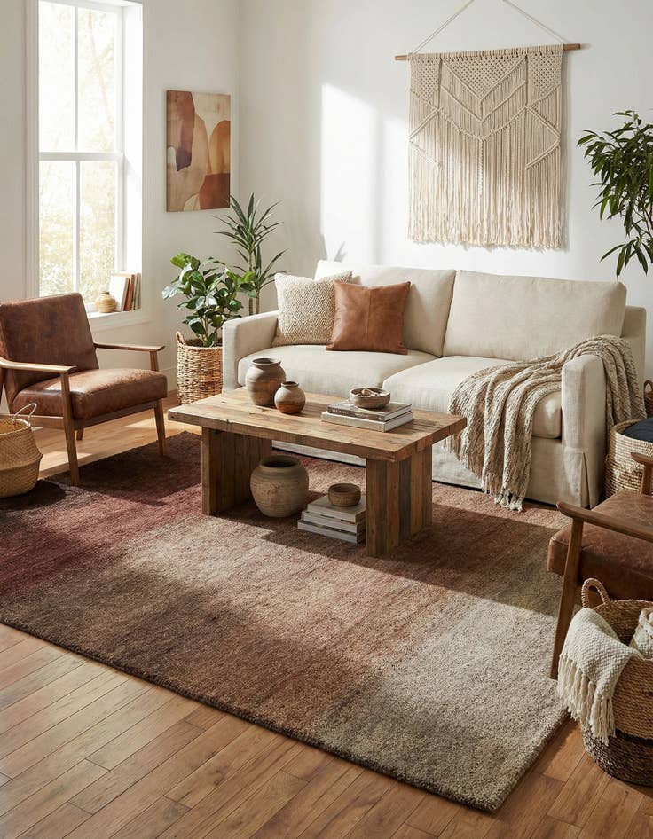 Detail image of 4' 3 x 5' 11  Hand Knotted Kashkuli Gabbeh Wool Rug