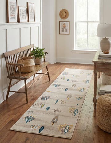 Ivory Laguna Runner Rug