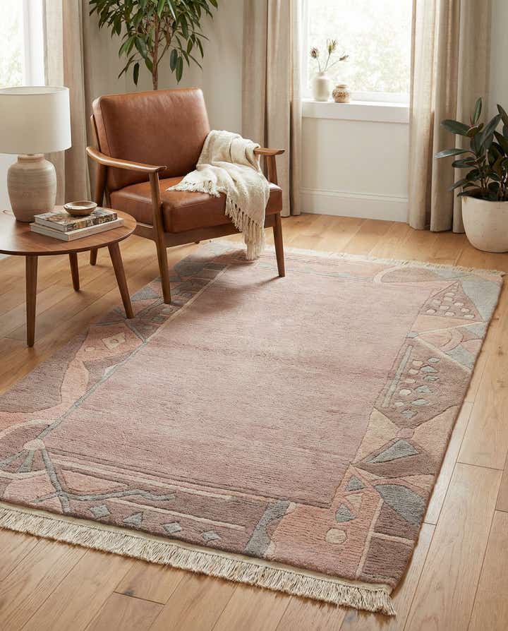 3' 1 x 5' 6 Hand Knotted Tibet Wool Rug