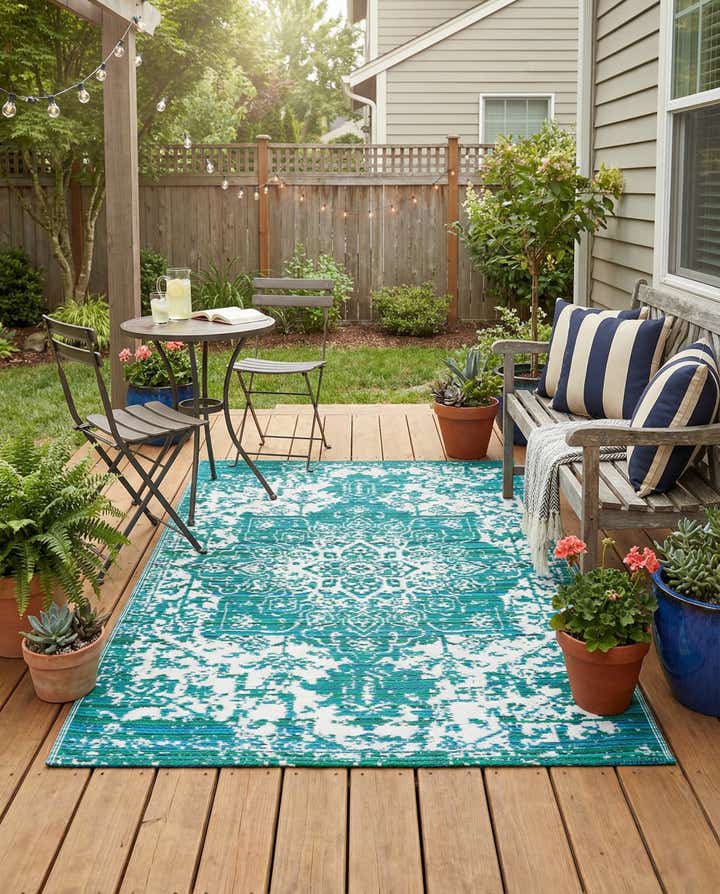 4' x 6' Easy-Clean Vista Breeze Indoor / Outdoor Rug