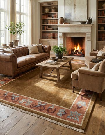 8' 2 x 11' 4 Hand Knotted Tibet Wool Rug