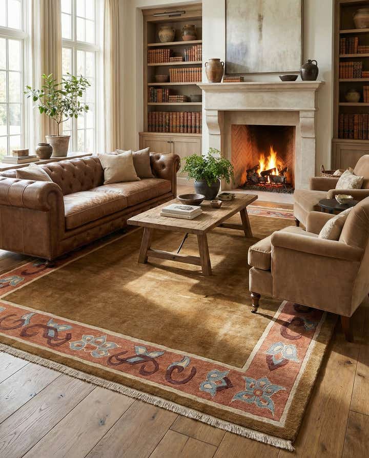 8' 2 x 11' 4 Hand Knotted Tibet Wool Rug