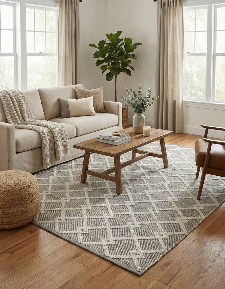 Detail image of 5' 1 x 8'  Hand Knotted Jill Zarin Dorset Rug