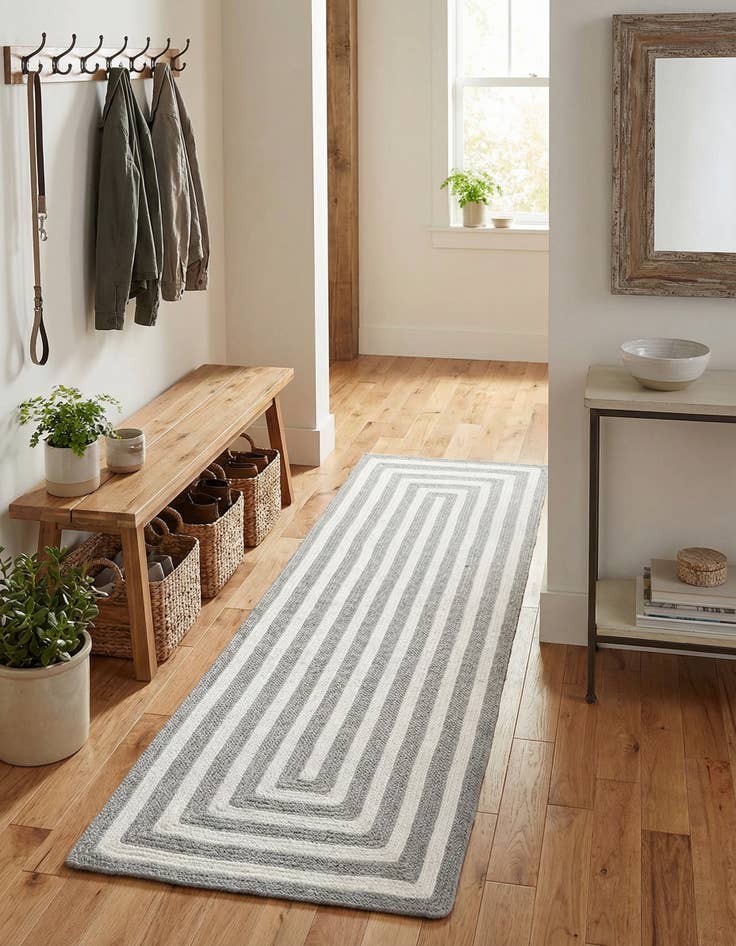 Detail image of 2' x 6' 1 Easy-Clean Eco Verse Washable Indoor / Outdoor Runner Rug