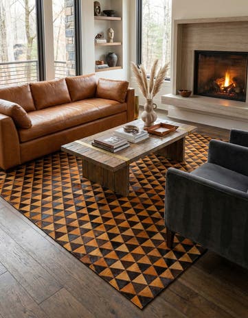 8' x 10' Cowhide - Patchwork Rug