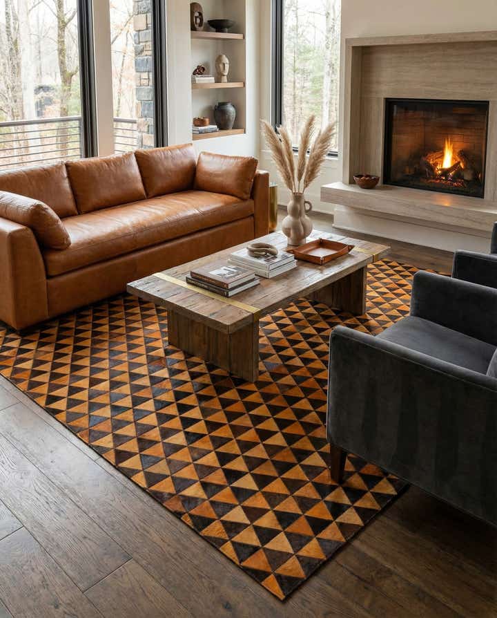 8' x 10' Cowhide - Patchwork Rug