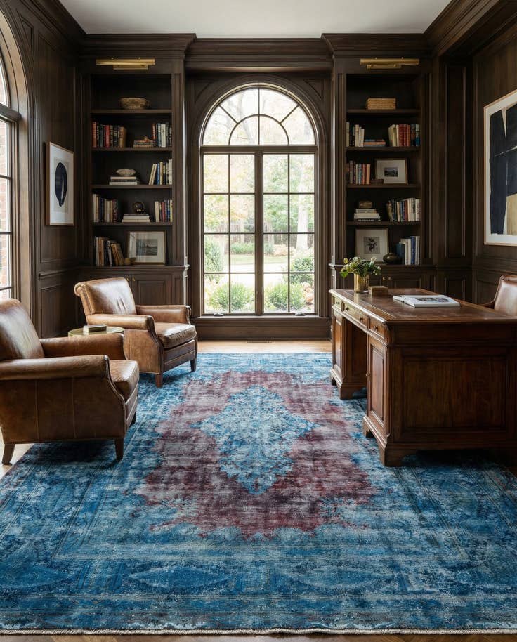 Detail image of 7' 10 x 11' 1 Vintage Royal Wool Rug