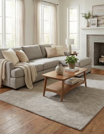 5' 1 x 8' WoolCraft Geometric Rug