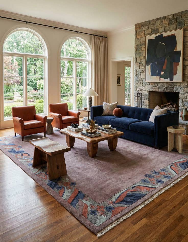 Detail image of  8' 8 x 10' 9  Hand Knotted Nepal Wool Rug