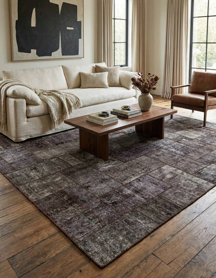 Detail image of 8' 4 x 10' Hand Knotted Ultra Vintage Persian Wool Rug