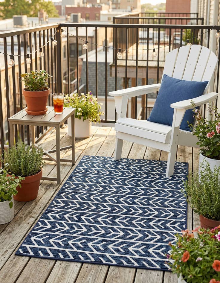 Detail image of 1' 8 x 1' 8  Washable Sabrina Soto Aston Indoor / Outdoor Sample Rug