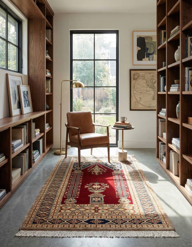 Detail image of 2' 7 x 4' 6  Hand Knotted Bokhara Wool Rug