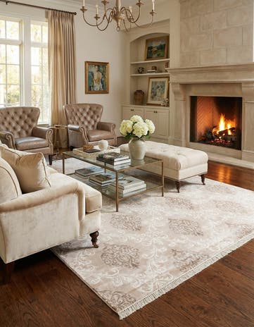 5' 6 x 8' Hand Knotted Darya Wool Rug