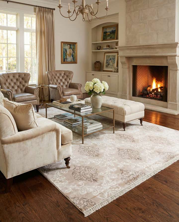 5' 6 x 8' Hand Knotted Darya Wool Rug