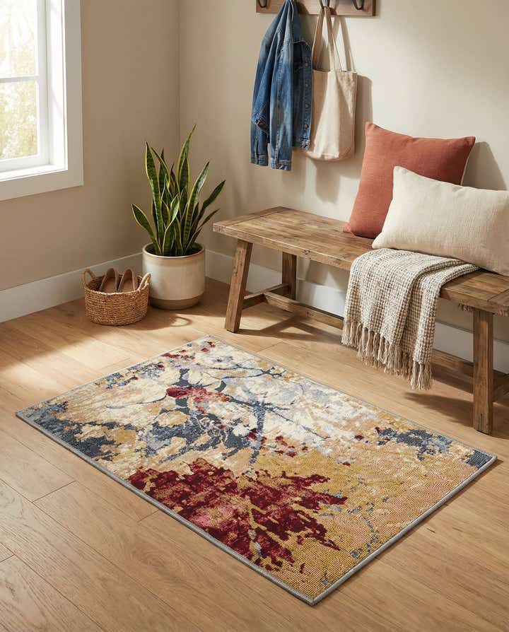 2' x 3' Easy-Clean Modern Indoor / Outdoor Rug