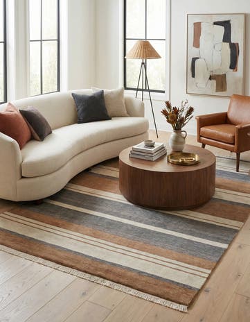 6' 6 x 9' 9 Hand Knotted Darya Wool Rug