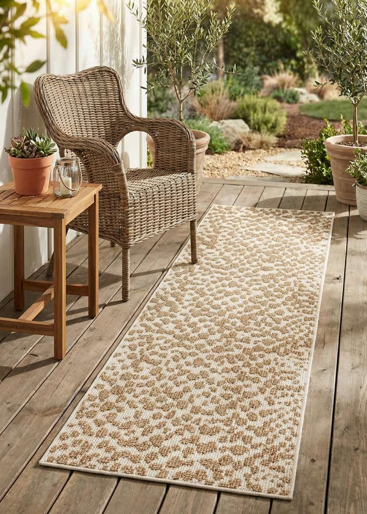 2' x 6' 1 Easy-Clean Safari Indoor / Outdoor Runner Rug