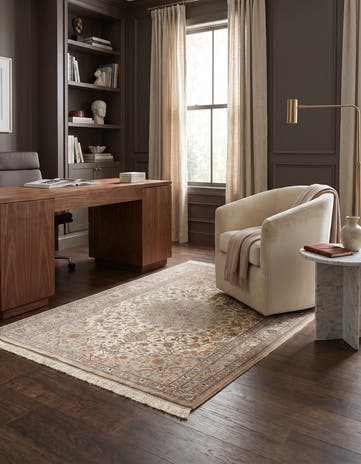 3' 3 x 4' 11 Ghom Silk Rug