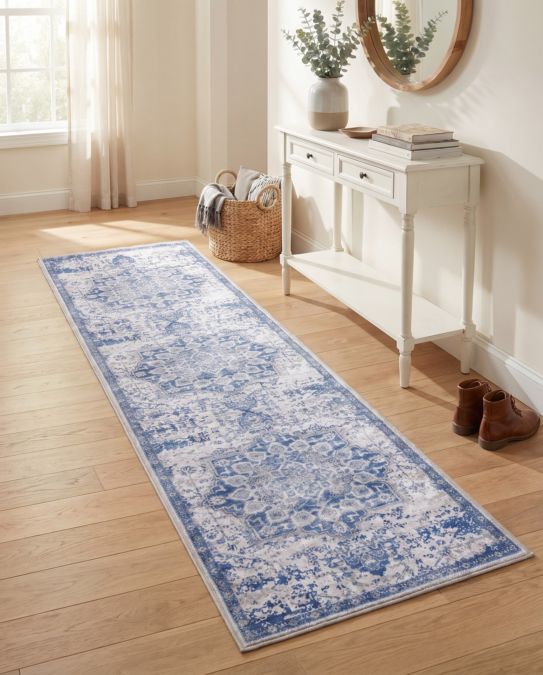 2' x 10' Washable Francesca Runner Rug