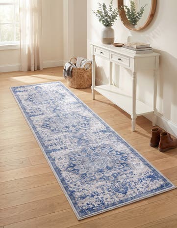2' x 10' Washable Francesca Runner Rug