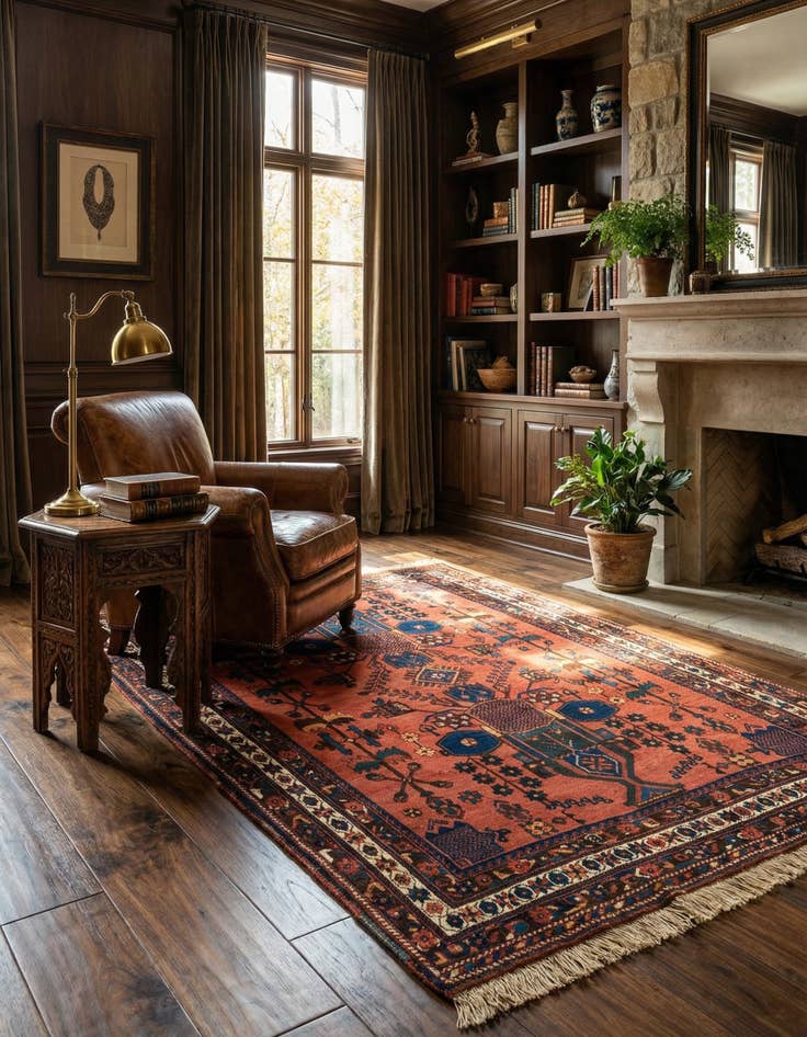 Detail image of 4' 3 x 6' 5 Afshar Wool Rug