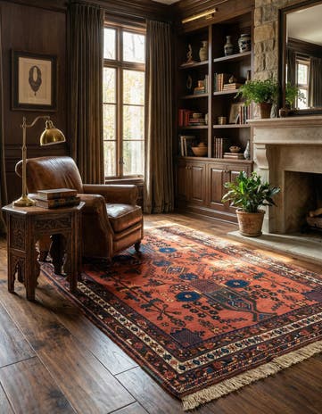 4' 3 x 6' 5 Afshar Wool Rug