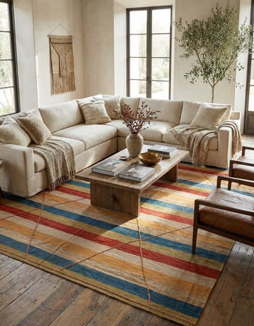 13' x 16' Hand Knotted Moroccan Wool Rug