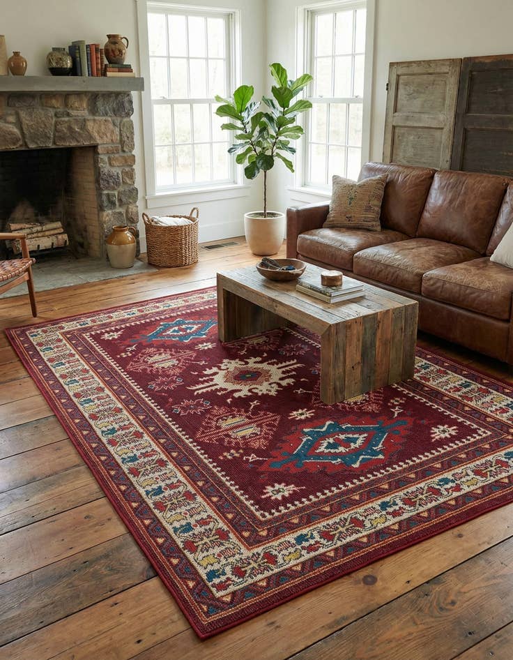 Detail image of  6' x 9'  Washable Baja Indoor / Outdoor Rug