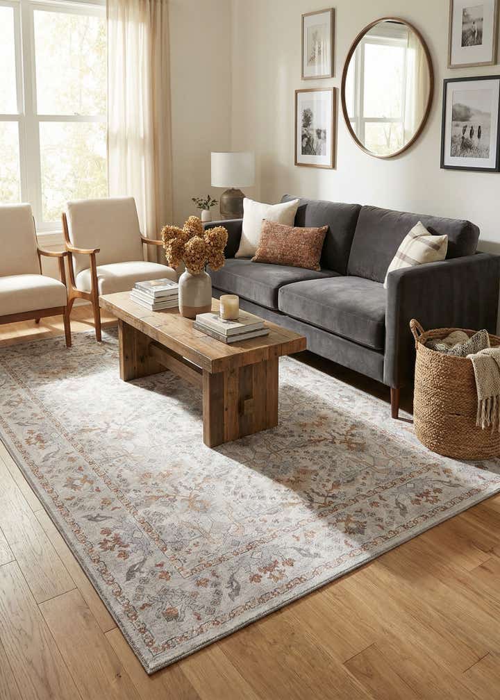 5' 1 x 8' Washable Timeless Rug