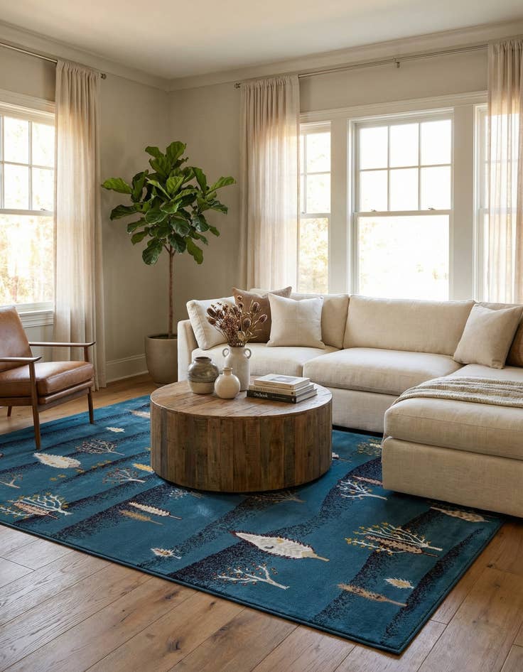 Detail image of  6' 1 x 9' Laguna Rug