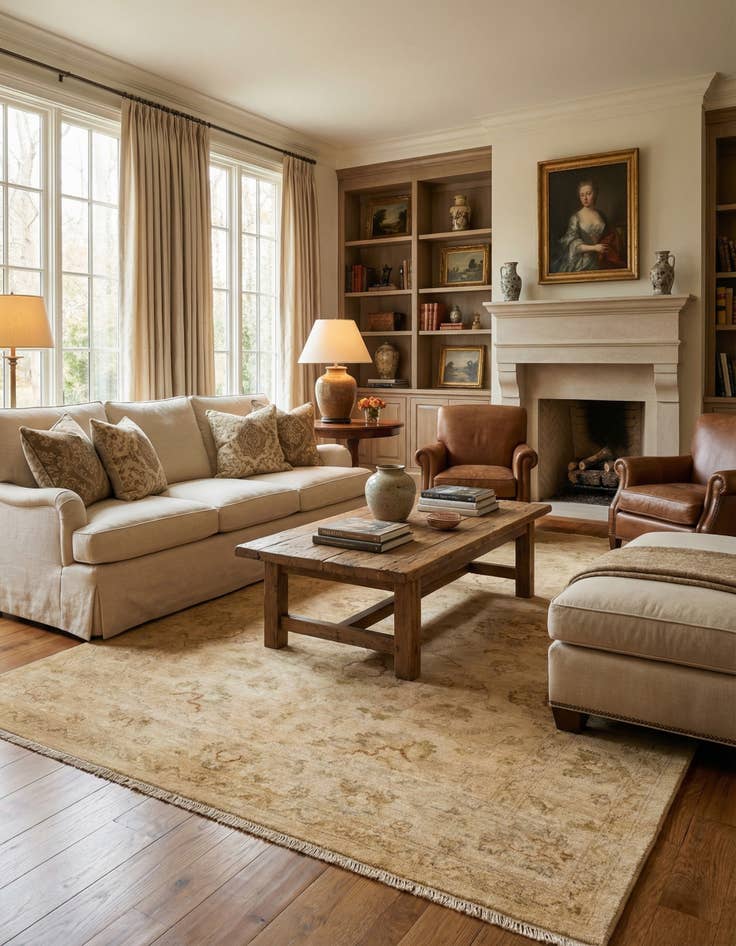 Detail image of 4' x 6' 1  Hand Knotted Peshawar Ziegler Rug