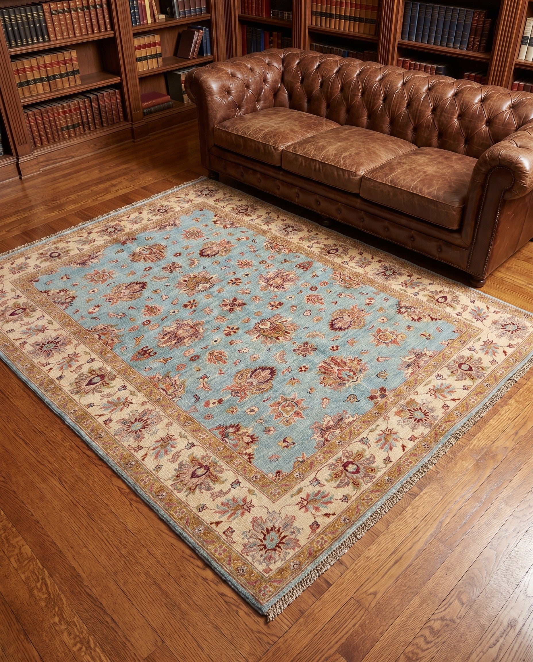 180cm x 230cm Hand Knotted Ziegler Rug