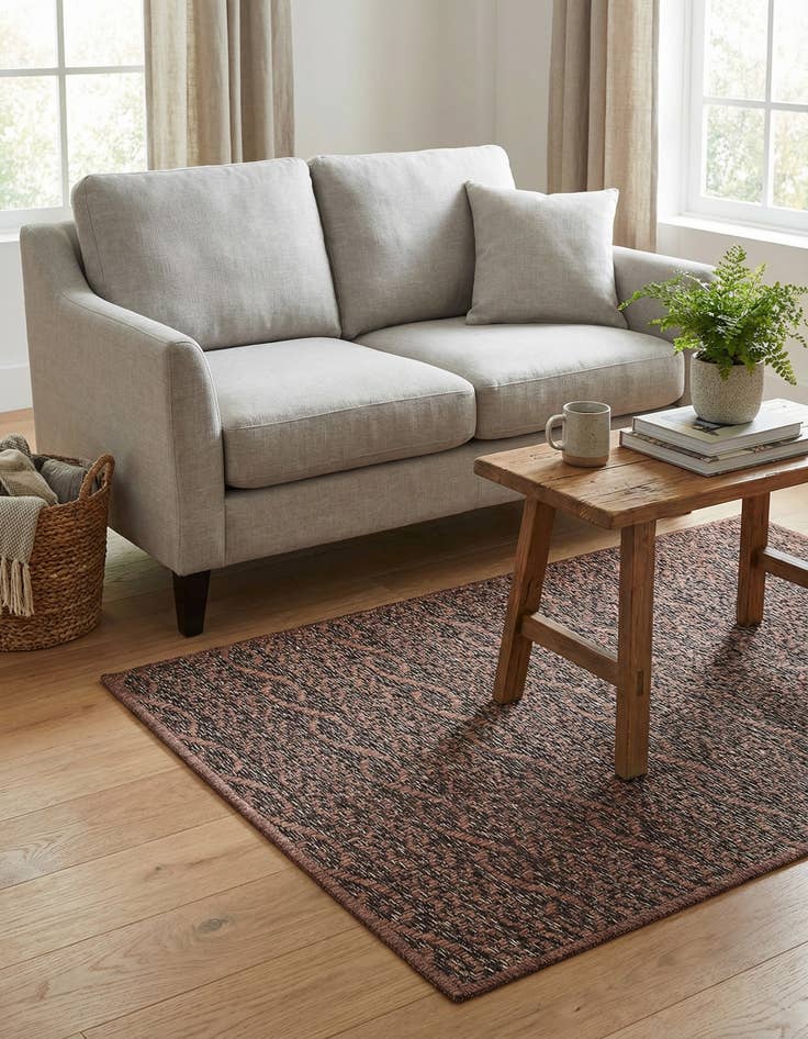 Detail image of 2' 2 x 3'  Washable Modern Indoor / Outdoor Rug