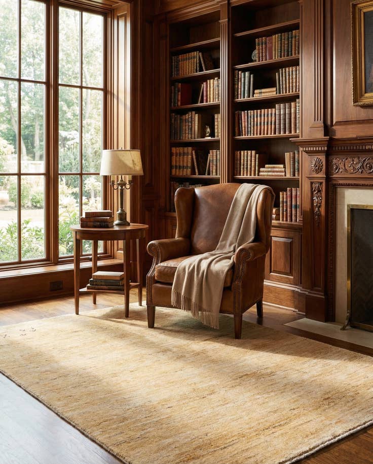 Detail image of 4' 11 x 6' 7 Hand Knotted Kashkuli Gabbeh Persian Wool Rug