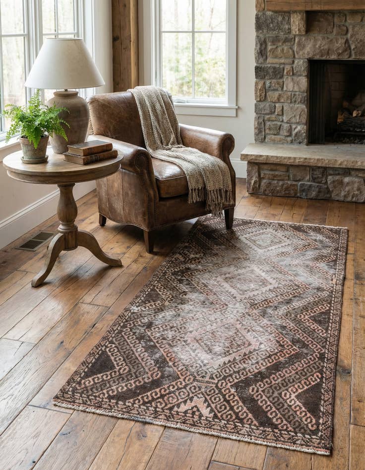 Detail image of 3' x 5' 10  Hand Knotted Ultra Vintage Persian Wool Rug