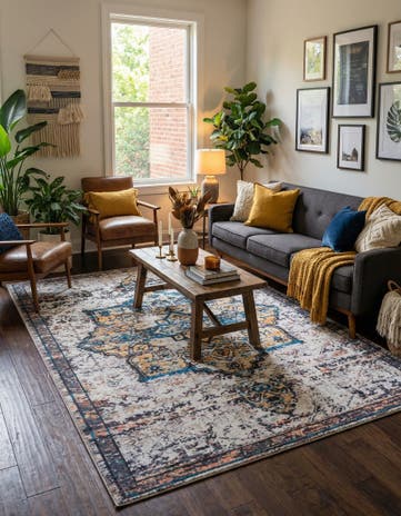 7' 3 x 10' Washable Francesca Rug