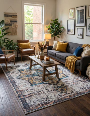 7' 3 x 10' Washable Francesca Rug