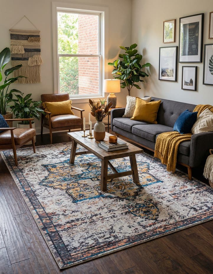 7' 3 x 10' Washable Francesca Rug