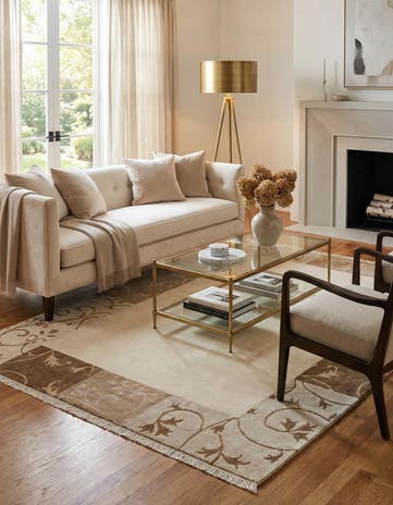 5' 7 x 7' 10 Hand Knotted Darya Wool Rug