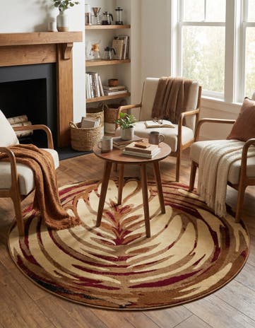 6' x 6' Cafe Round Rug