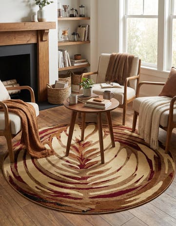 6' x 6' Cafe Round Rug