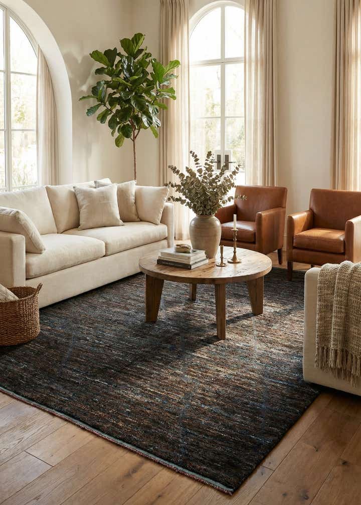 7' 10 x 10' 2 Hand Knotted Moroccan Wool Rug