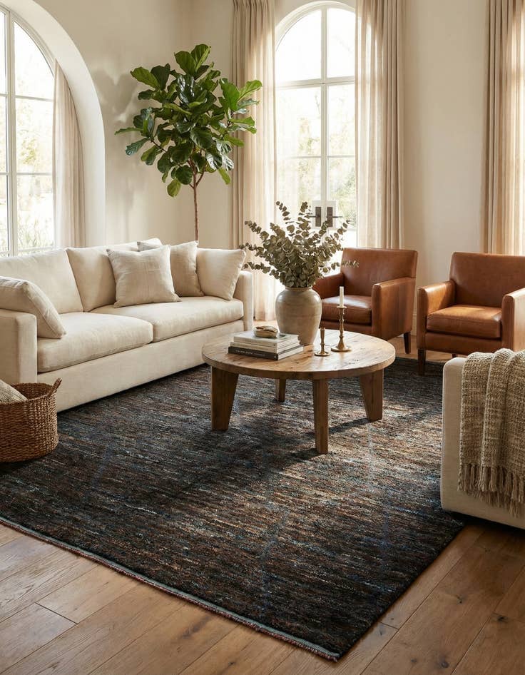 Detail image of 7' 10 x 10' 2 Hand Knotted Moroccan Wool Rug