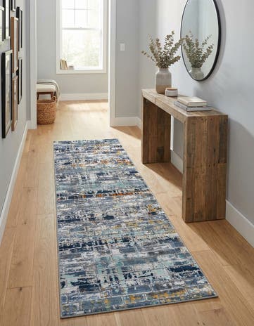 Dark Gray Malibu Runner Rug